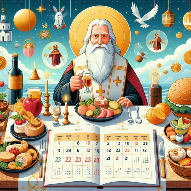 Календарь православных постов и трапез на 2023 год: В году четыре многодневных поста