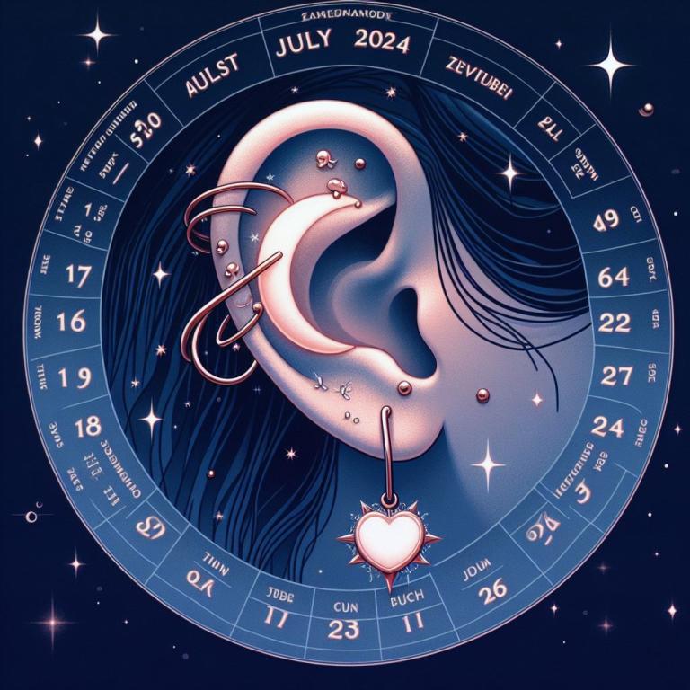 Лунный календарь прокалывания ушей на июль 2024 года: Что такое лунный календарь и как им пользоваться