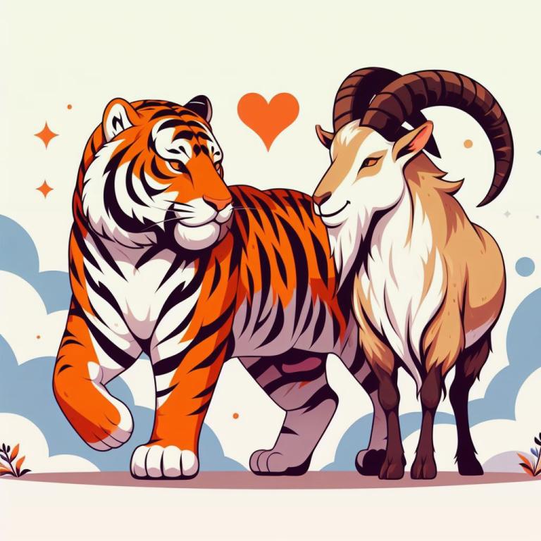 Совместимость Тигра и Козы: Совместимость в браке пары, рожденных в года Тигра и Козы (Овцы)