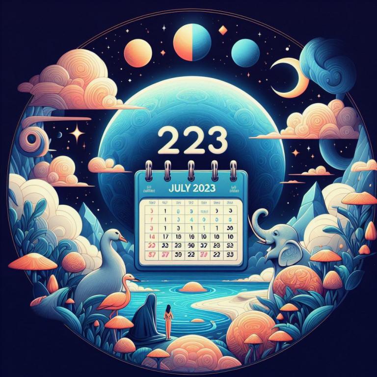 Лунный календарь на июль 2023 года: Фазы луны в июле 2023 года по дням