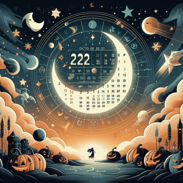Лунный календарь на Октябрь 2023 года