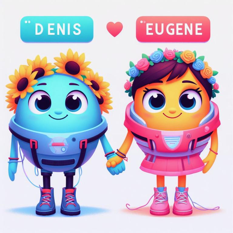 Совместимость имен Денис и Евгения: Общие буквы в именах
