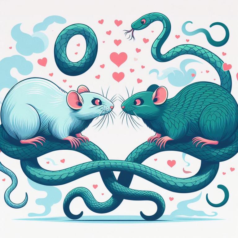 Совместимость Крысы и Змеи: Гороскоп совместимости Крысы и Змеи в любви по восточному гороскопу. Любовь несчастной не бывает?
