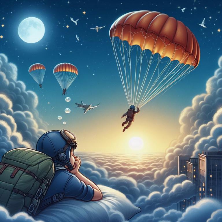 Снится прыгать с парашютом: Трактовка сна в различных сонниках