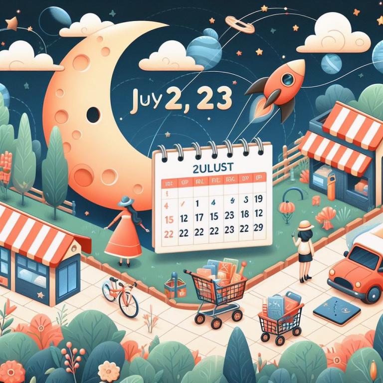 Лунный календарь покупок на Июль 2023 года: Покупки по лунному календарю в июле 2023 года