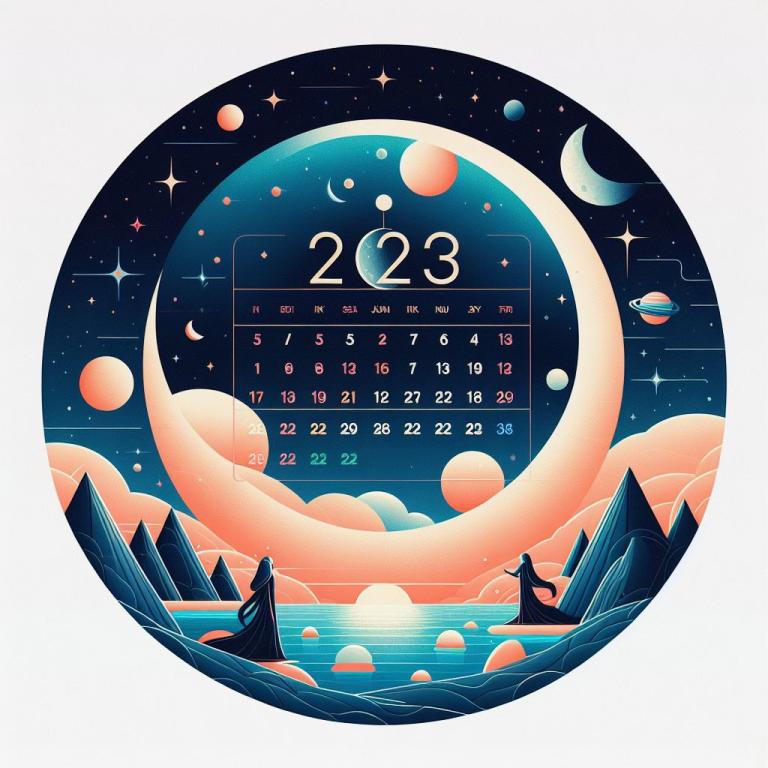 Лунный календарь на 2023 год: Календарь фаз Луны на год по месяцам