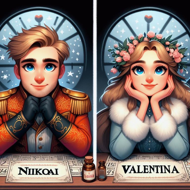Совместимость имен Николай и Валентина: Общие буквы в именах