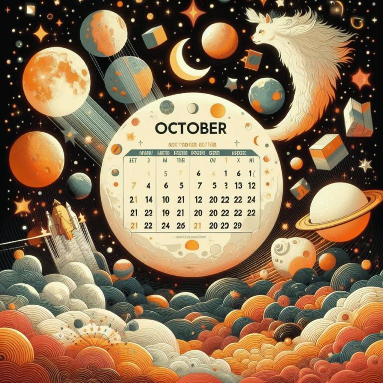 Лунный календарь на Октябрь 2023 года: Фазы луны в октябре 2023 года по дням
