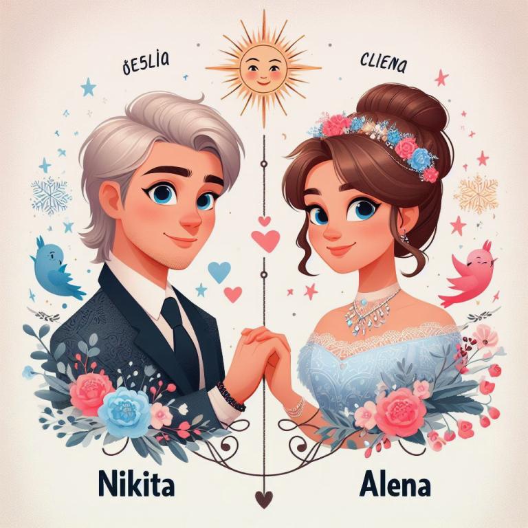 Совместимость имен Никита и Алена: Общие буквы в именах