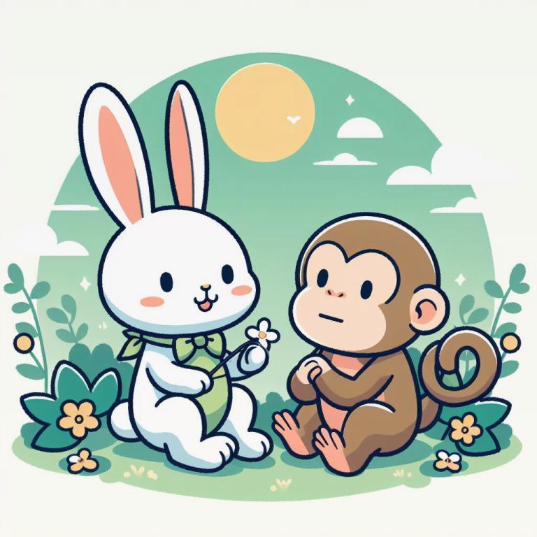Совместимость Кролика и Обезьяны: Совместимость в браке пары, рожденных в года Кролика (Кота) и Обезьяны