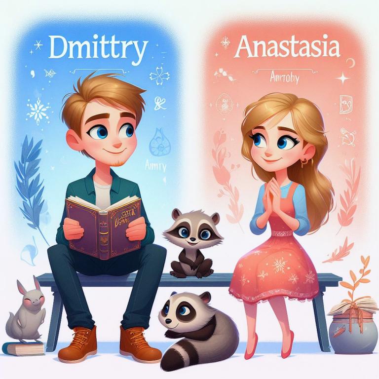 Совместимость имен Дмитрий и Анастасия: Общие буквы в именах