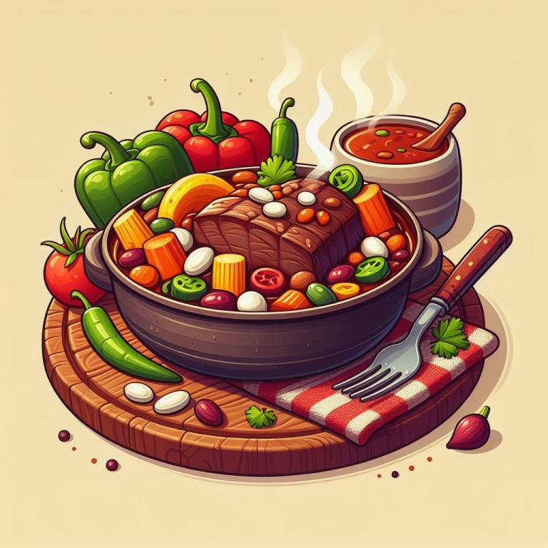Тушёное мясо говядины с овощами и фасолью: Говядина тушёная с фасолью и овощами на сковороде — оооочень вкусно