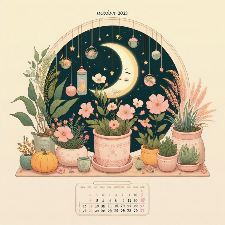 Лунный календарь комнатных растений и цветов на октябрь 2023 года: Влияние Луны на комнатные растения и цветы