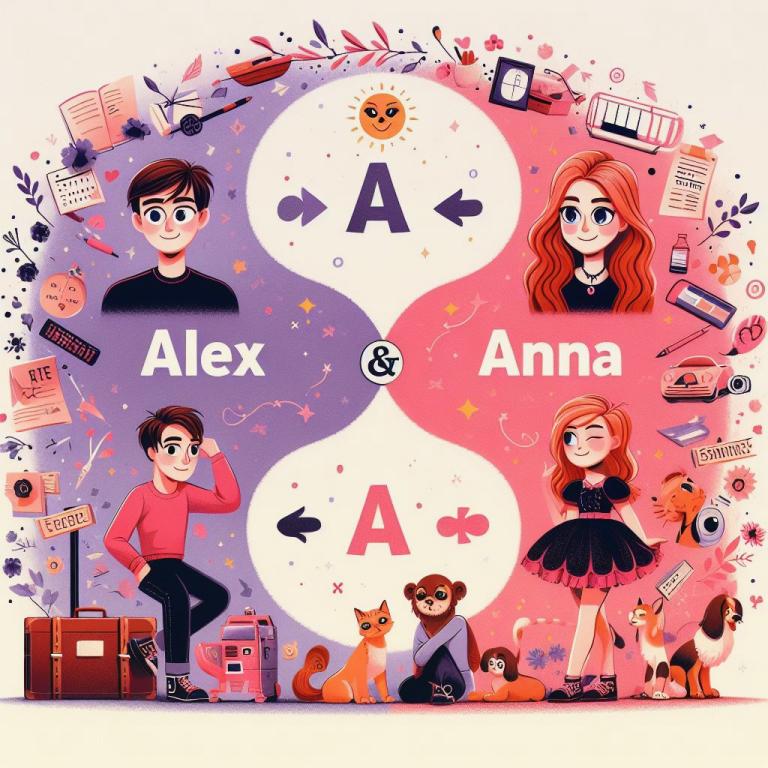 Совместимость имен Алексей и Анна: Общие буквы в именах