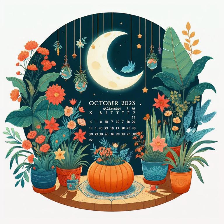 Лунный календарь комнатных растений и цветов на октябрь 2023 года: Лунный календарь цветовода на Октябрь 2023