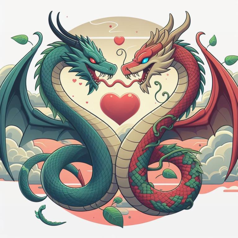 Совместимость Дракона и Змеи: Совместимость в браке пары, рожденных в года Дракона и Змеи
