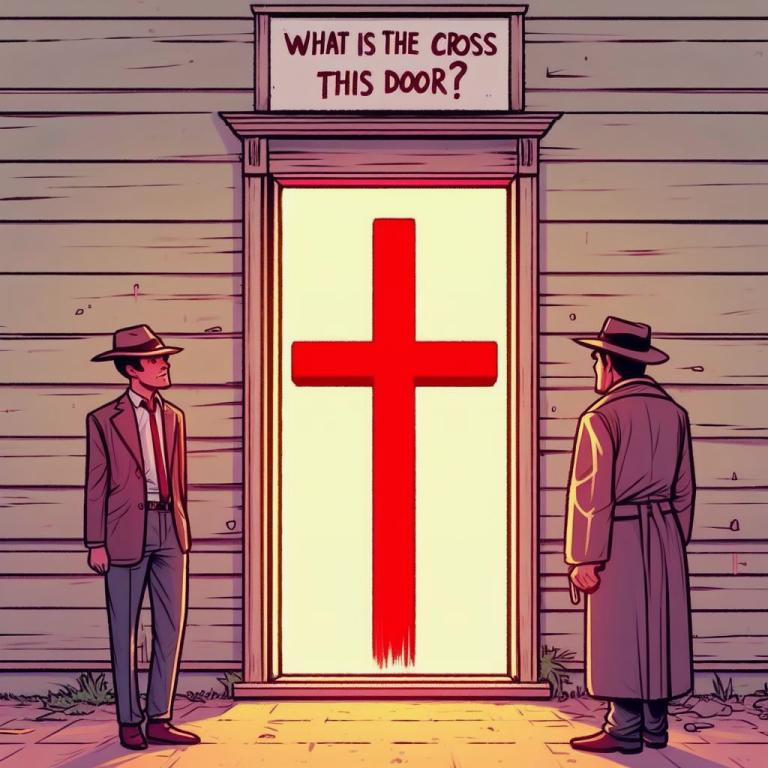 Что означает нарисованный крест на двери для ее жильцов: Крест голгофа для чего вешают над дверью