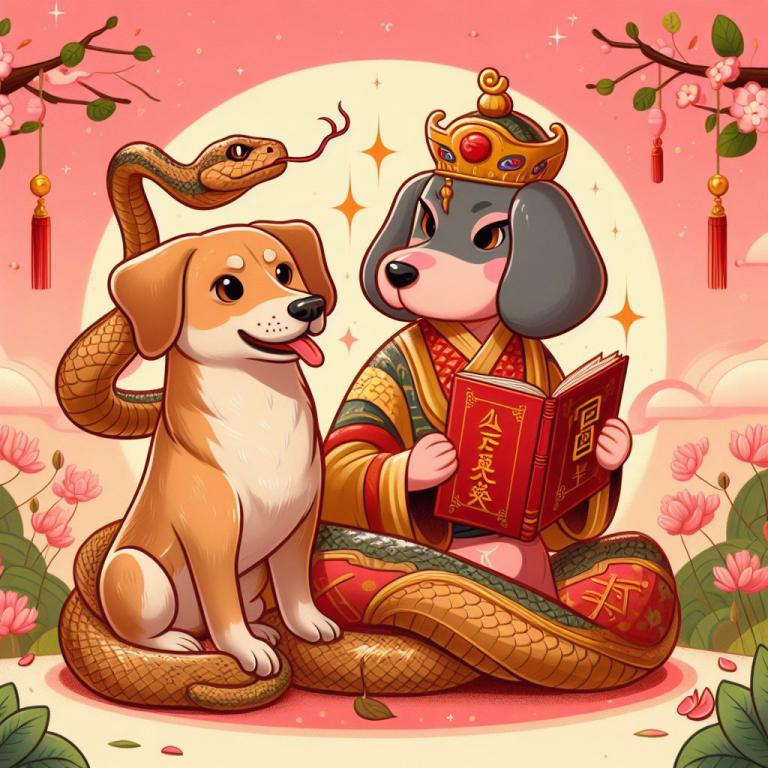 Совместимость по Восточному гороскопу Змеи и Собаки: Мужчина-Собака и женщина-Змея