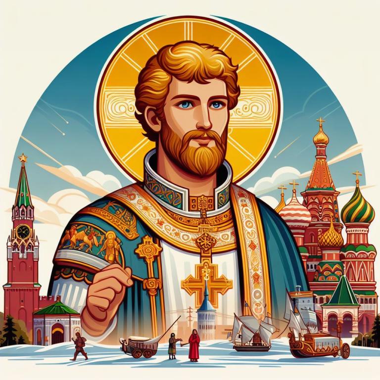 Икона Даниила Московского: Описание иконы Даниила Московского