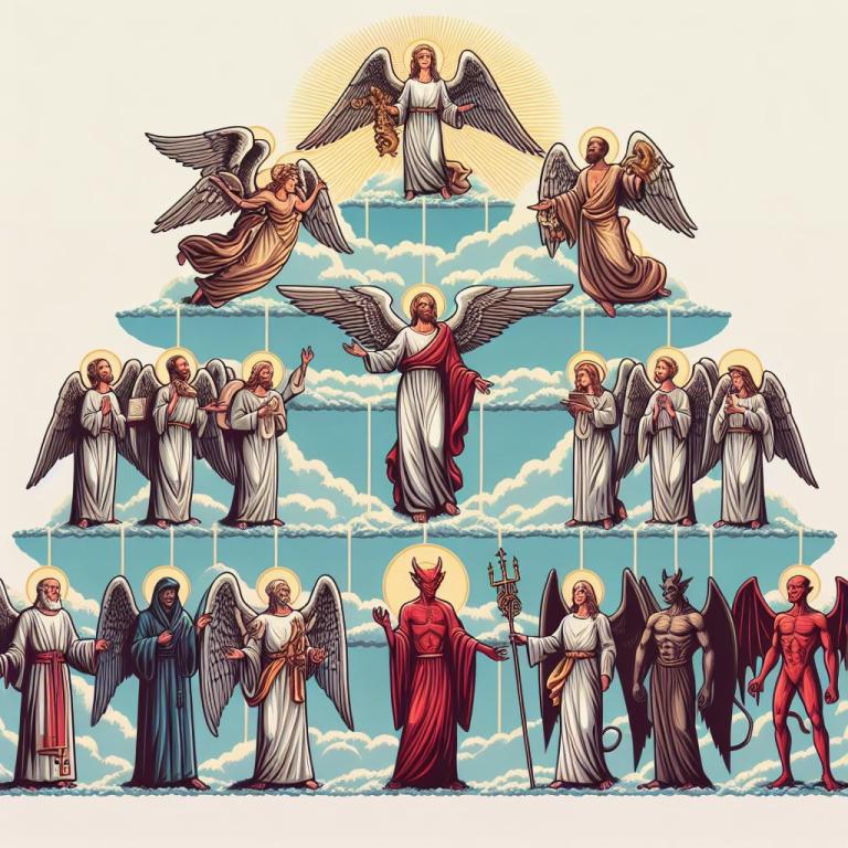 Иерархия ангелов и демонов в христианстве: Среднее звено – господства, силы, власти