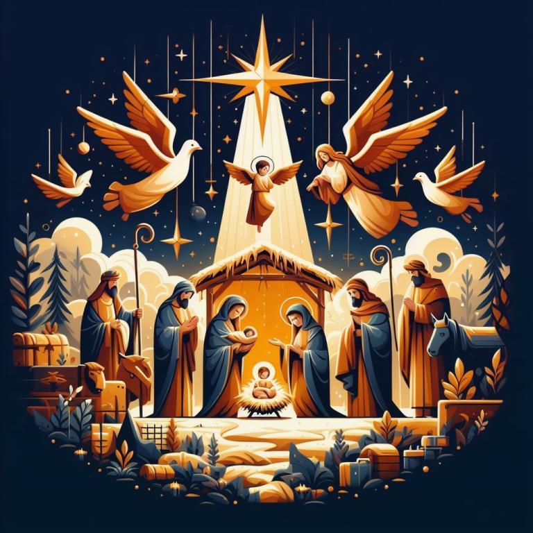 Икона «Рождество Христово»: Описание иконы и изображенных на ней фигур