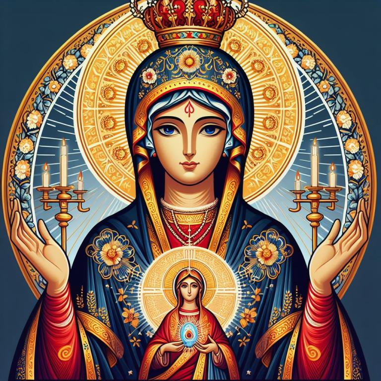 Тихвинская икона Божией Матери: История иконы