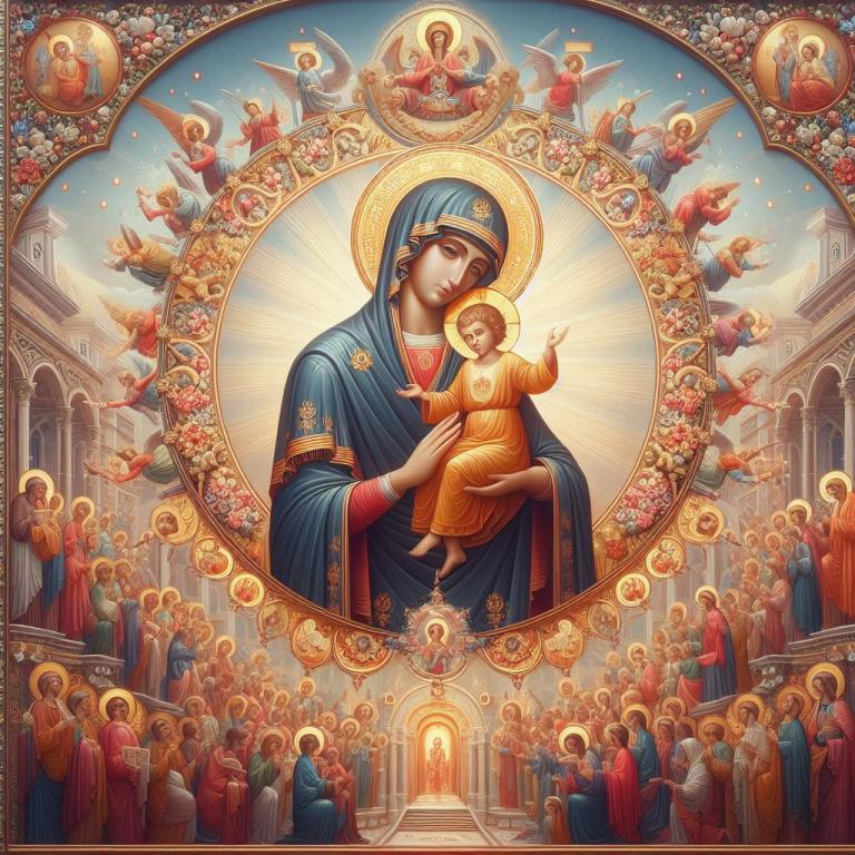 Икона «Покров Пресвятой Богородицы»: Содержание святого образа