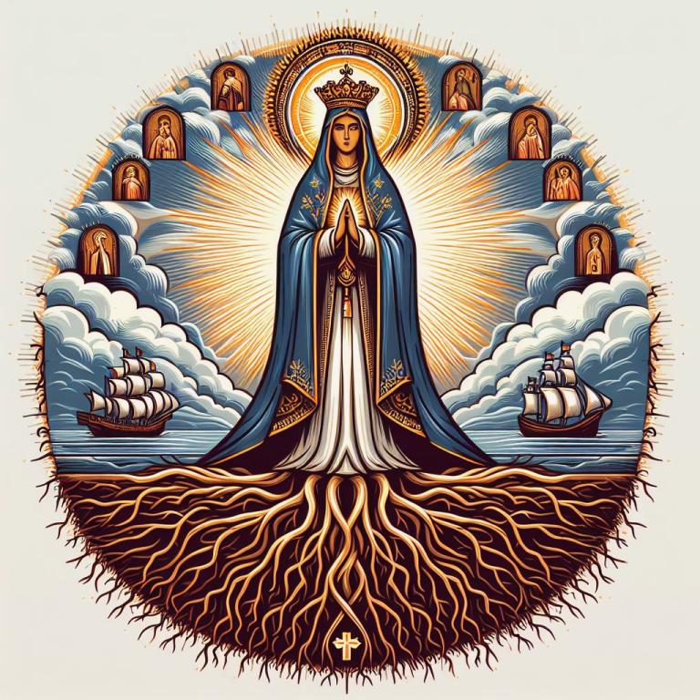 Курская Коренная икона Божией Матери «Знамение»: Описание иконы «Знамение»