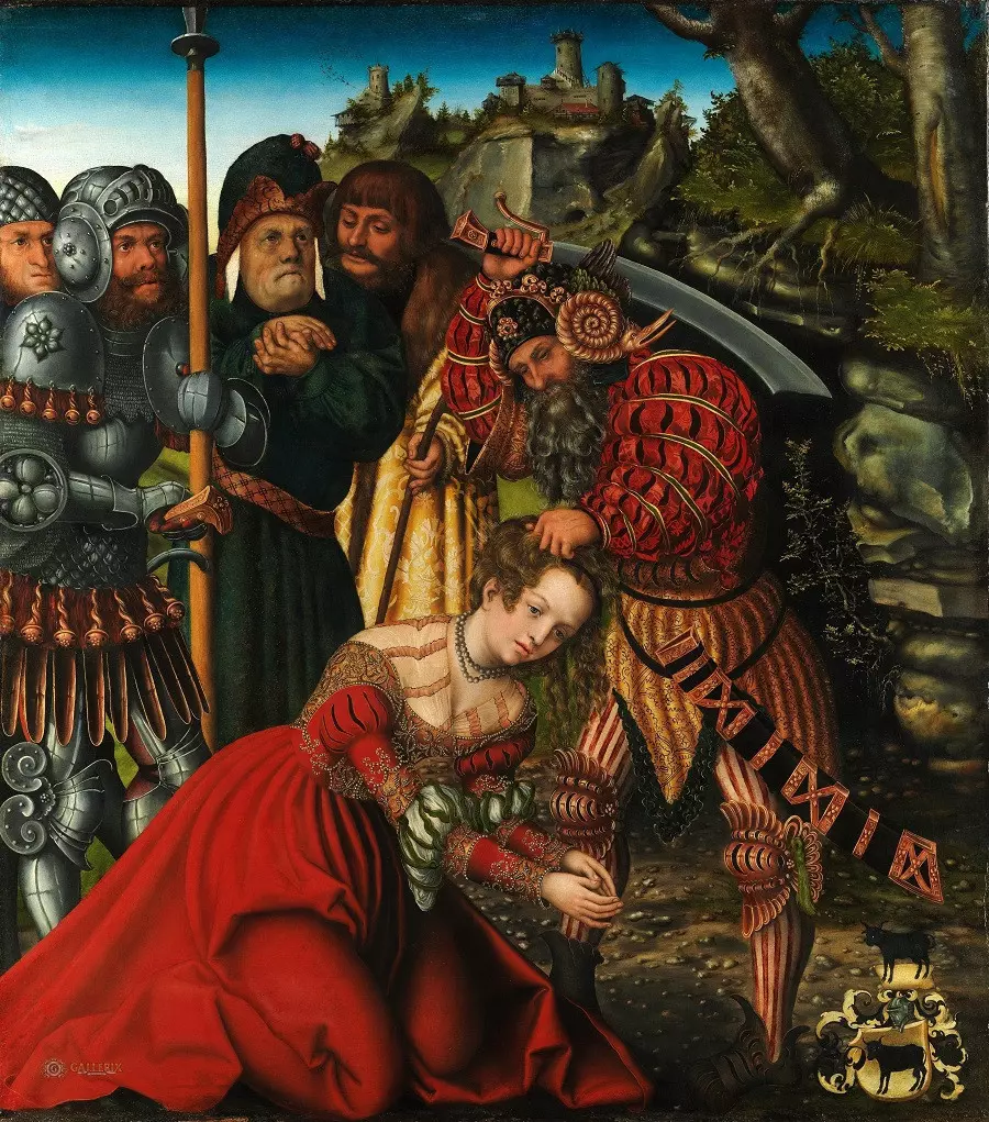 Мученичество святой Варвары. Лукас Кранах Старший. Ca. 1510