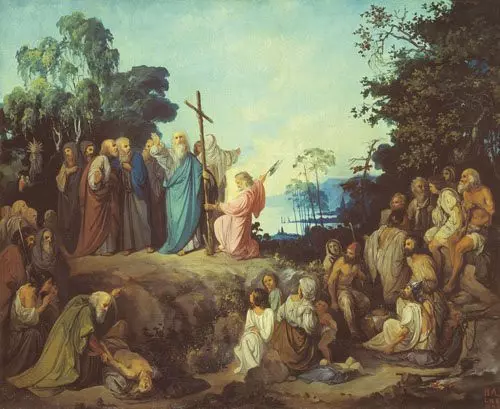 Апостол Андрей воздвигает крест на Киевских холмах