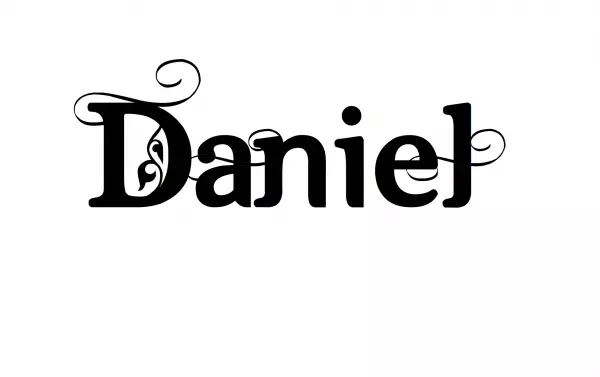 Надпись Даниэль