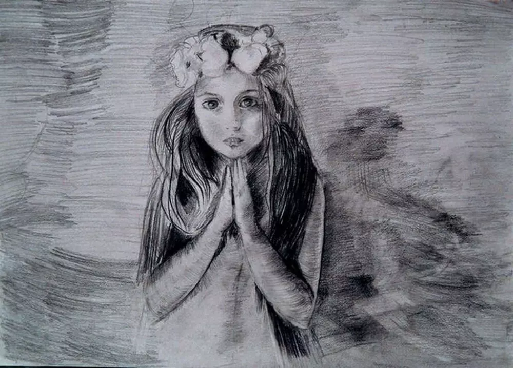 Девушка, которая молится
