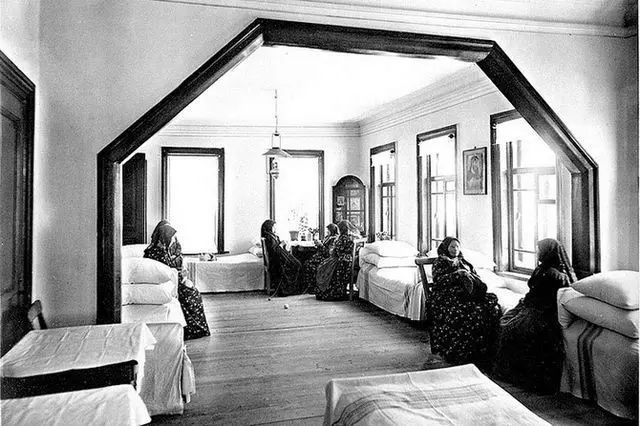 Комната в богадельне для женщин, конец 19 века.