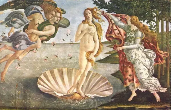 Картина Боттичелли «Рождение Венеры»