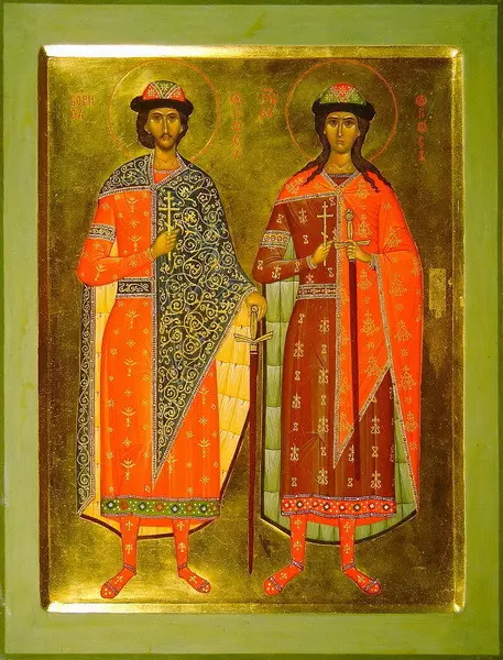 Икона Святых Бориса и Глеба