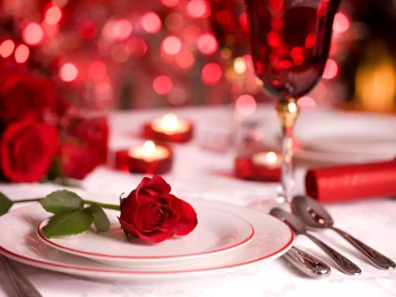 Романтический ужин на День Святого Валентина в России