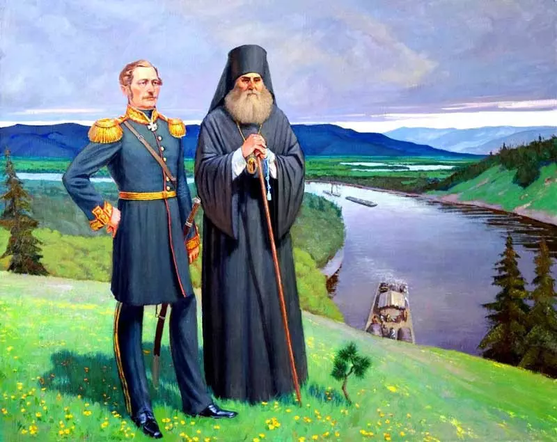 Архиепископ Иннокентий (Вениаминов) и генерал-губернатор Николай Муравьев