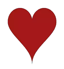 Сочетание шести сердец с цветными сердцами