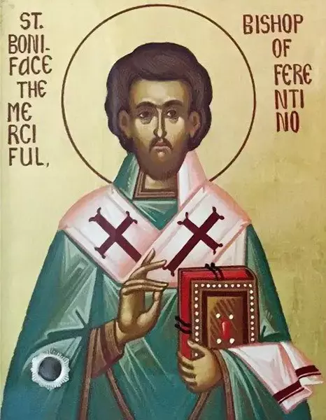 Икона святого Вонифатия Милостивого