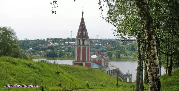 Преображенская церковь в Казани, Тутаев, вид с левого берега