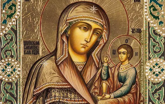 православная икона святой богородицы одигитрии