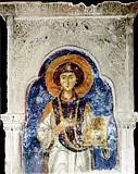 Великомученик и целитель Пантелеймон, фреска с углублениями