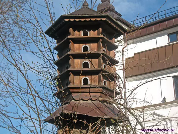 Необычная кормушка для птиц, Свято-Елизаветинский монастырь, Минск, Беларусь