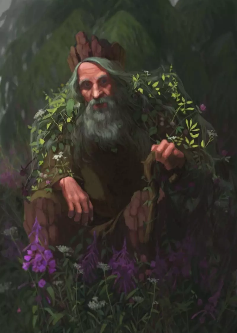 Не следует забывать, что Леший — царь леса и к нему следует относиться с уважением / Александра Егорова / artstation.com