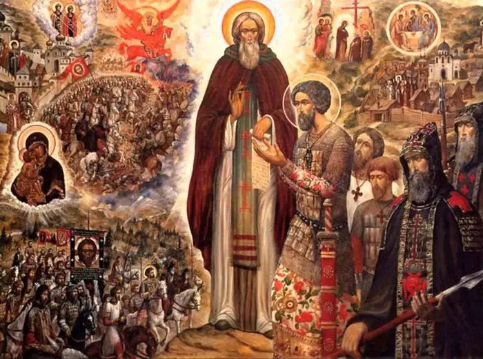 Икона преподобного Сергия Радонежского 