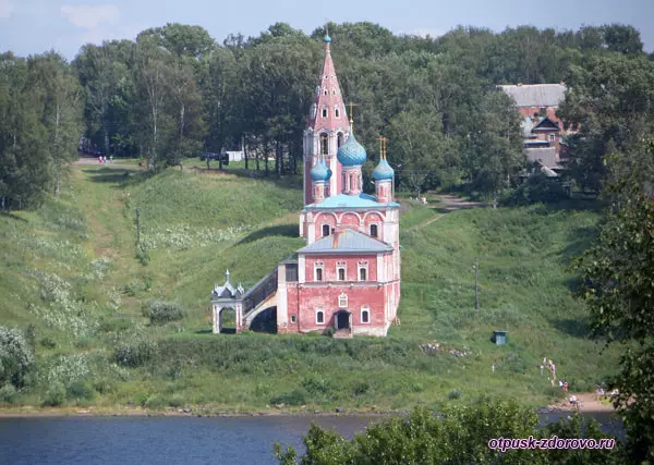 Преображенская церковь в Казани, Тутаев, вид со стороны Волги