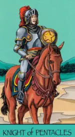Таро Счастливой Звезды - Рыцарь Пентаклей