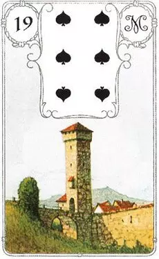 картинка Ленорман башня шестёрка пик