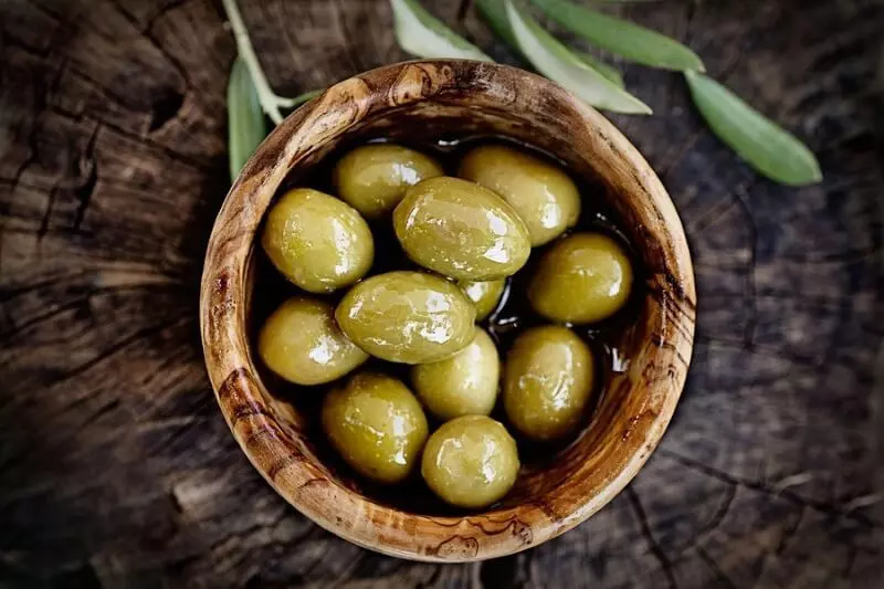 Постные блюда, оливки